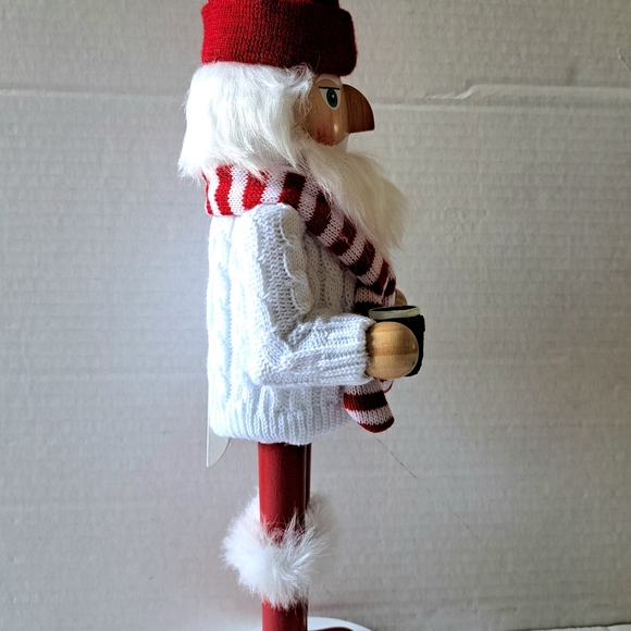 SANTA NUTCRACKER CHRISTMAS  DECOR 14" HIGH NEW - Picture 3 of 7